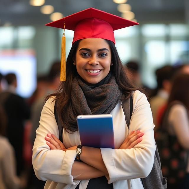 Person in a library looking at books on a shelf